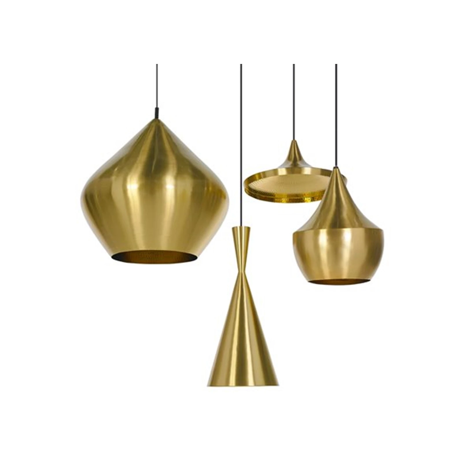 Beat Light Stout LED Pendant Brass - Tom Dixon